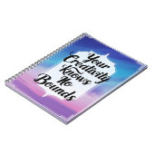 Carnet Votre créativité sait pas de limites option 1 (Côté gauche)