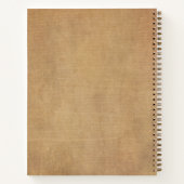 Carnet Votre entreprise Logo et Entreprise de texte Marqu (Dos)