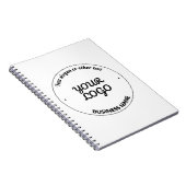 Carnet Votre logo avec slogan éditable & nom de l'entrepr (Côté Droit)