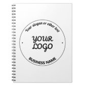 Carnet Votre logo avec un slogan et un nom d'entreprise m (Devant)