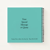 Carnet Votre logo, Bus.Name, Website & Info Promo, Lt Tur (Dos)