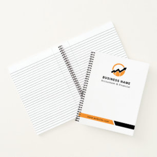 Carnet Votre logo Comptable d'affaires minimaliste mode