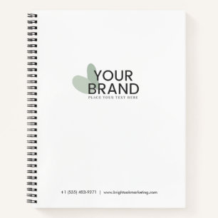 Carnet Votre logo ici Entreprise d'affaires Promotion Mar