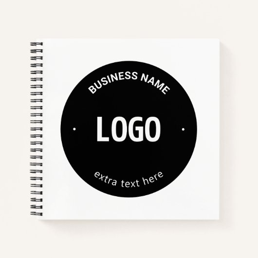 Carnet Votre logo, image ou conception et texte modifiabl (Devant)