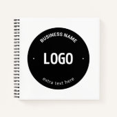 Carnet Votre logo, image ou conception & texte modifiable (Devant)