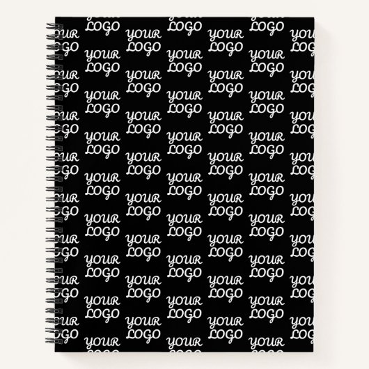 Carnet Votre logo | Motif de logo simple répétitif  (Devant)