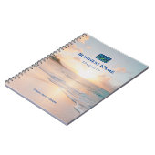 Carnet Votre Logo, Nom commercial, Coucher de soleil sur  (Côté gauche)