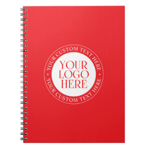 Carnet Votre logo ou autre image Noël rouge et blanc