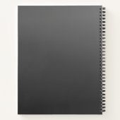 Carnet Votre logo ou conception d'entreprise & texte modi (Dos)