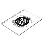 Carnet Votre logo ou design d'entreprise | Texte éditable (Côté gauche)