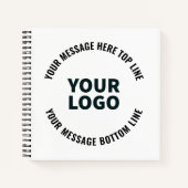 Carnet Votre logo ou image | Texte éditable gras (Devant)