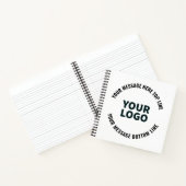 Carnet Votre logo ou image | Texte gras modifiable (Intérieur)