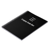 Carnet Votre logo professionnel noir et blanc ici (Côté gauche)