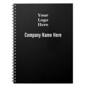 Carnet Votre logo professionnel noir et blanc ici (Devant)