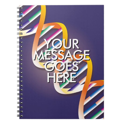 Carnet VOTRE MESSAGE ADN Science (Devant)