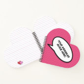 Carnet Votre message bulle de discours Fun rétro bande de (Intérieur)