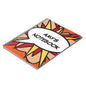Carnet Votre message bulle de parole Fun rétro bande dess (Côté gauche)