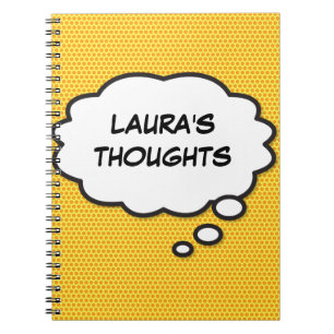 Carnet Votre message Pensé Bubble Fun Retro Comic Book