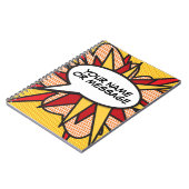 Carnet Votre message Voix Bubble Amusant Retro Comique Li (Côté gauche)