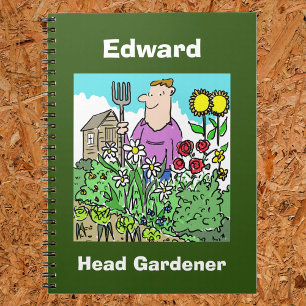 Carnet Votre Nom Choix. Chef Gardener