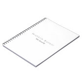 Carnet Votre nom de style élégant (Côté gauche)