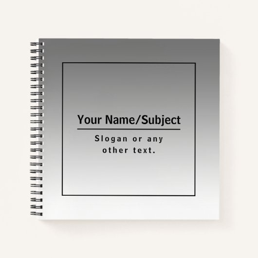 Carnet Votre nom d'entreprise ou marque, etc. (Devant)