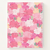 Carnet Votre nom | Peonies aquarelles (Dos)