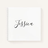 Carnet Votre nom | Script élégant (Devant)