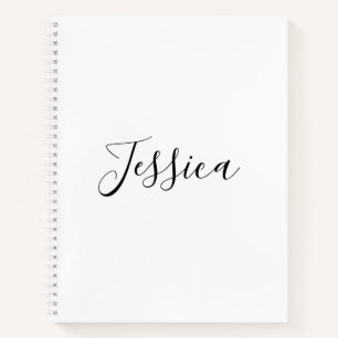 Carnet Votre nom   Script élégant