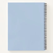 Carnet Votre Nom Simple Pastel Blue (Dos)