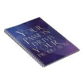 Carnet Votre passion motive votre production (Côté Droit)