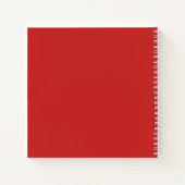 Carnet Votre script blanc personnalisé en rouge (Dos)