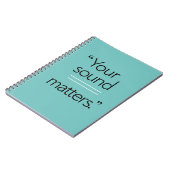 Carnet Votre Sound Matters, option 2 (Côté gauche)