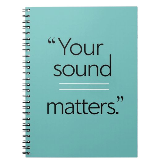 Carnet Votre Sound Matters, option 2 (Devant)
