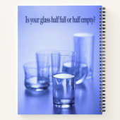 Carnet Votre verre est à moitié plein de moitié vide. (Dos)
