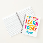 Carnet Vous Allez Apprendre Aujourd'Hui Retour À L'École (Intérieur)