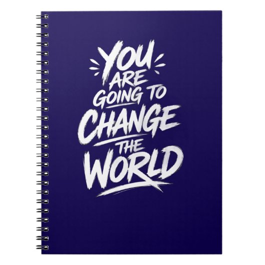 Carnet Vous Allez Changer le Monde (Devant)