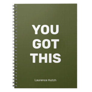 Carnet Vous Avez Ce Minimaliste Vert Votre nom