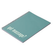 Carnet Vous avez reçu un massage ? (Côté gauche)