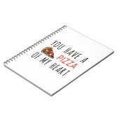 Carnet Vous avez une pizza de mon coeur (Côté gauche)