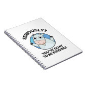 Carnet Vous devez plaisanter Pun animal drôle de chèvre (Côté Droit)