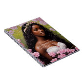 Carnet Vous Êtes Belle Femme Noire Fleurs Roses (Côté Droit)