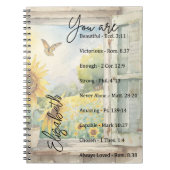 Carnet Vous êtes : Belles, Écritures personnalisées (Devant)