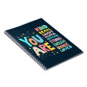 Carnet Vous êtes des affirmations lumineuses lettrage à l (Côté Droit)