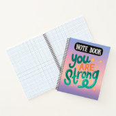 Carnet Vous êtes fort "Citation motivationnelle" (Intérieur)