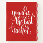 Carnet Vous Êtes Le Meilleur Enseignant (Dos)