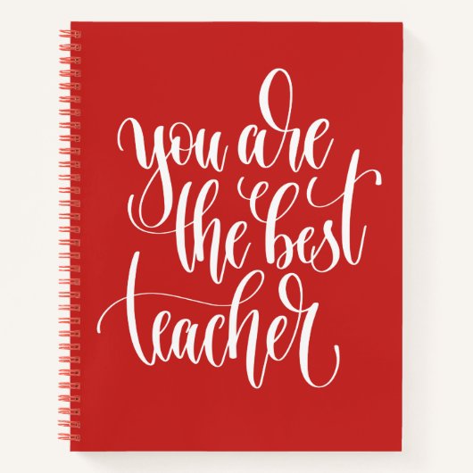 Carnet Vous Êtes Le Meilleur Enseignant (Devant)