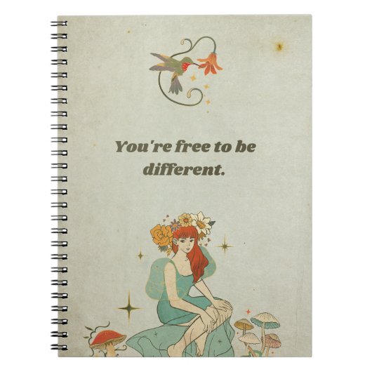Carnet Vous êtes libre d'être différent (Devant)
