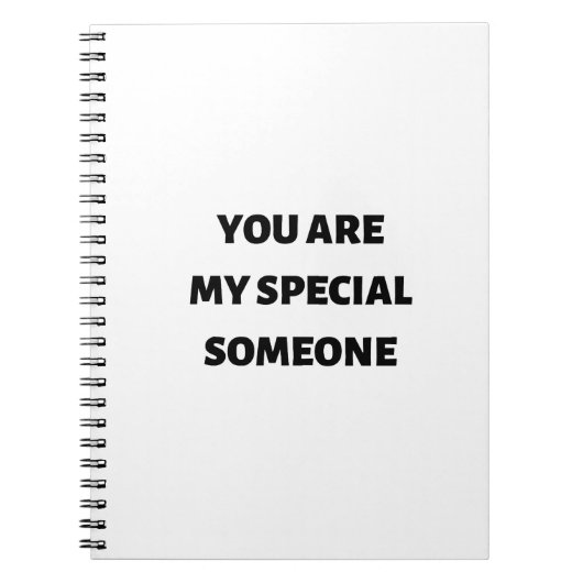 Carnet Vous êtes ma personne spéciale (Devant)
