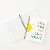 Carnet Vous Êtes Mes Sunshine Pastels (Intérieur)
